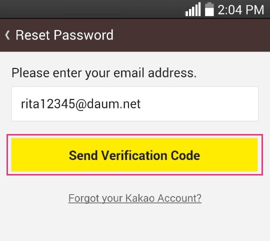 Tiếp đến, bạn hãy nhập địa chỉ tài khoản mà bạn đã đăng kí trước đó để nhận code lấy lại mật khẩu