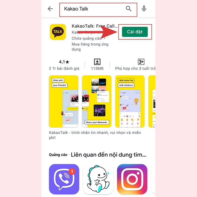 Cách tạo tài khoản kakaotalk 