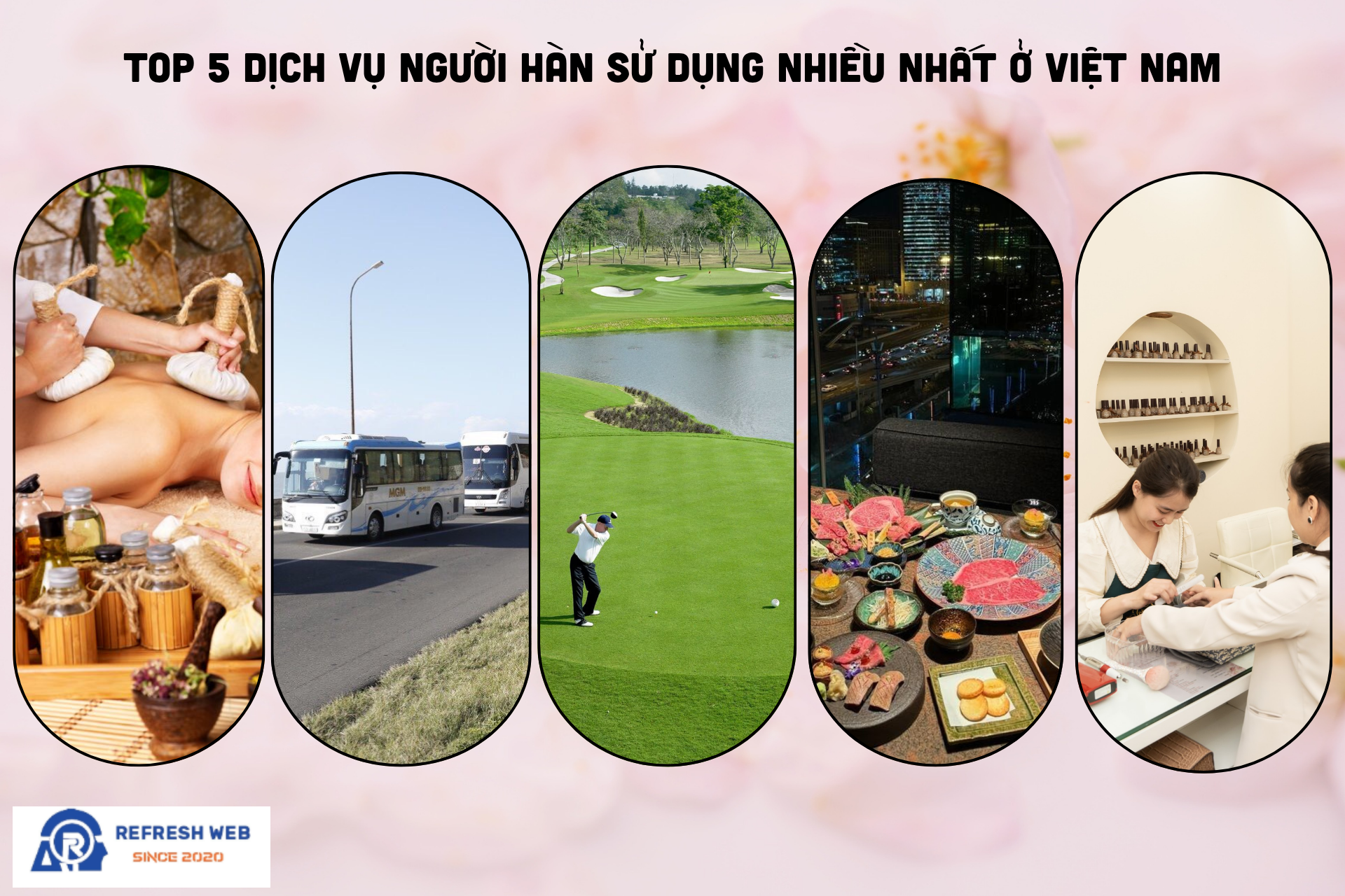 Top 5 các dịch vụ người Hàn sử dụng nhiều nhất khi du lịch Việt Nam 
